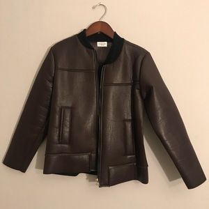 Chic structured bomber super lightweight